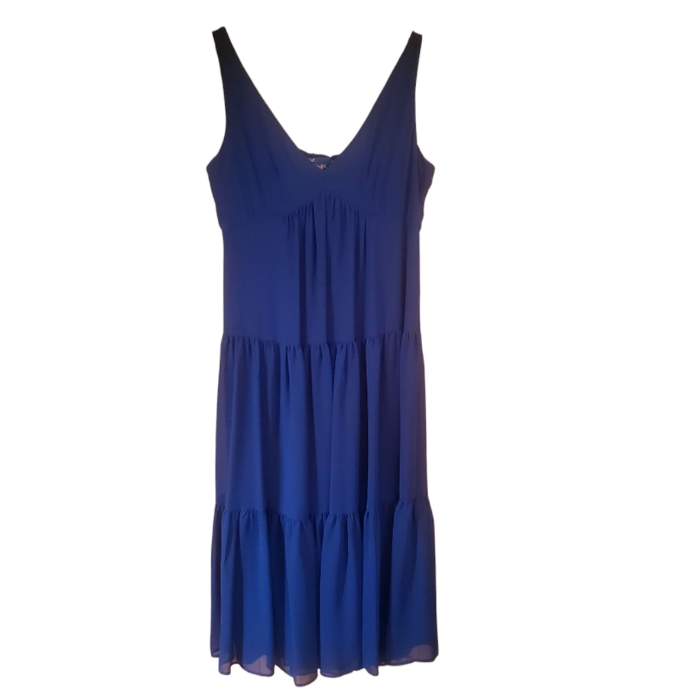 Just Taylor Navy Sleeveless  Ankle Length Dress Size 6